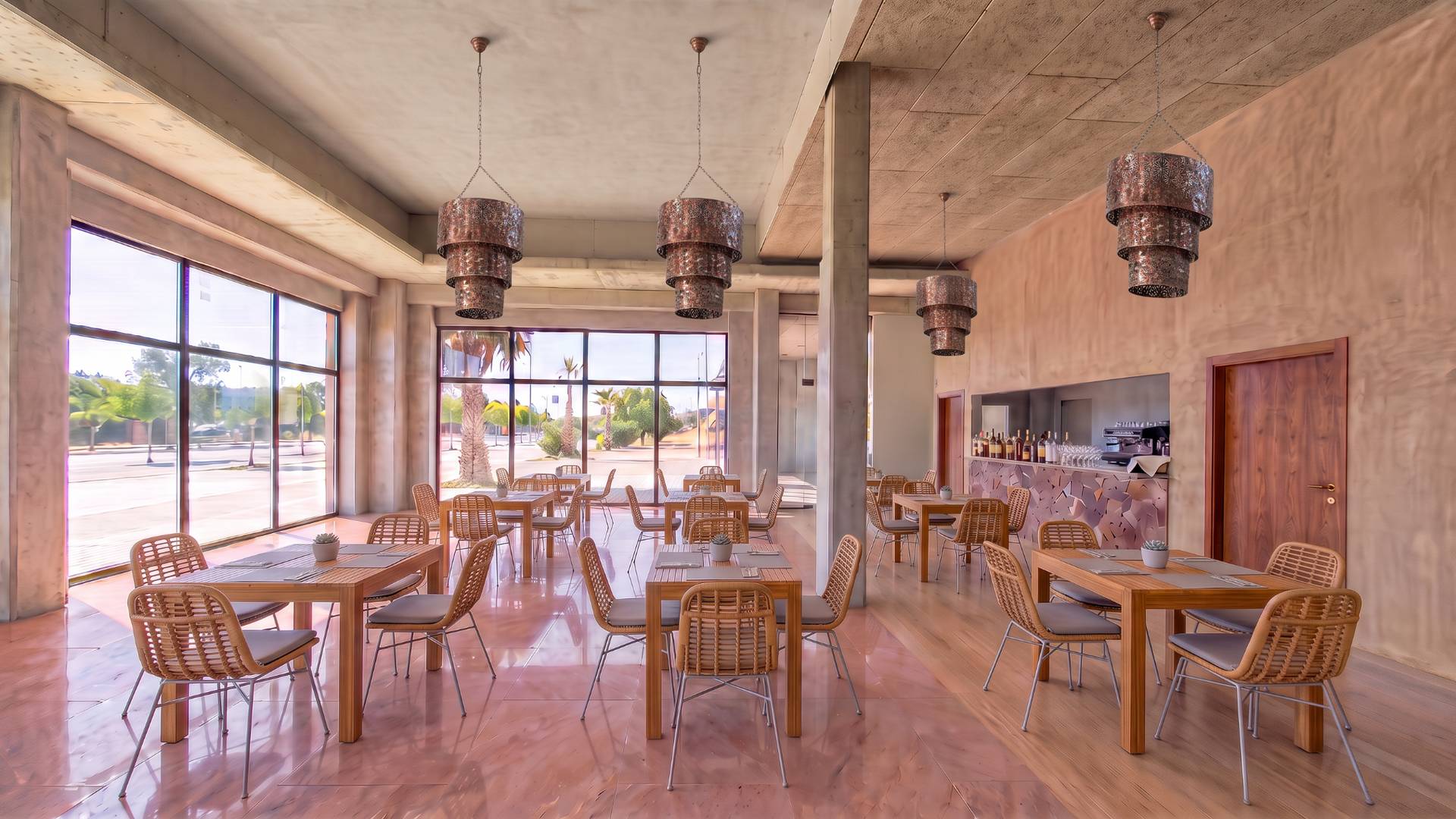 Cafeteria of the TUI BLUE Sevilla Suites rendering