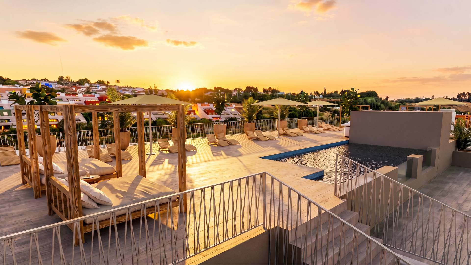 dachterrasse mit pool rendering tui blue sevilla suites