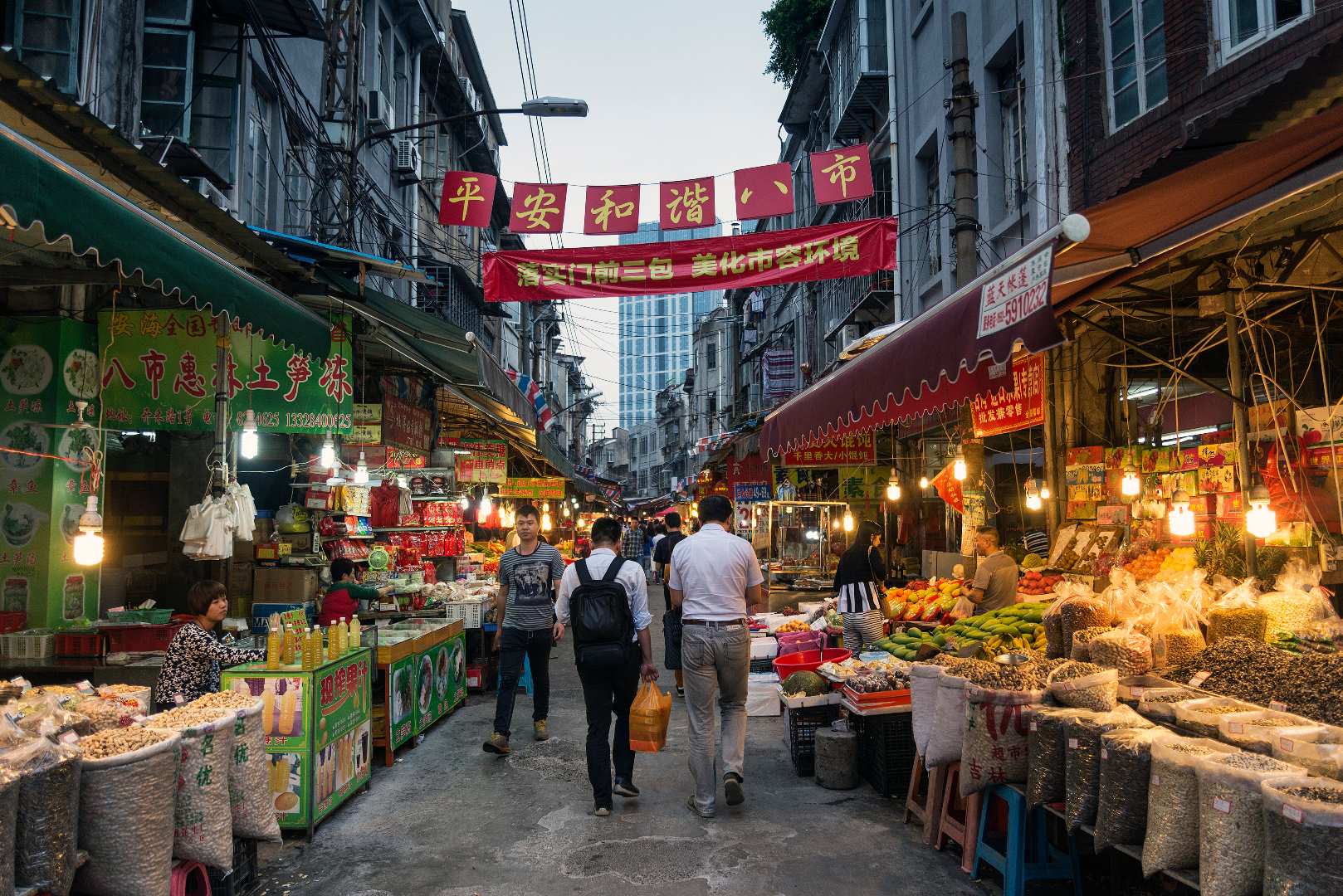 Straßenmarkt in Xiamen