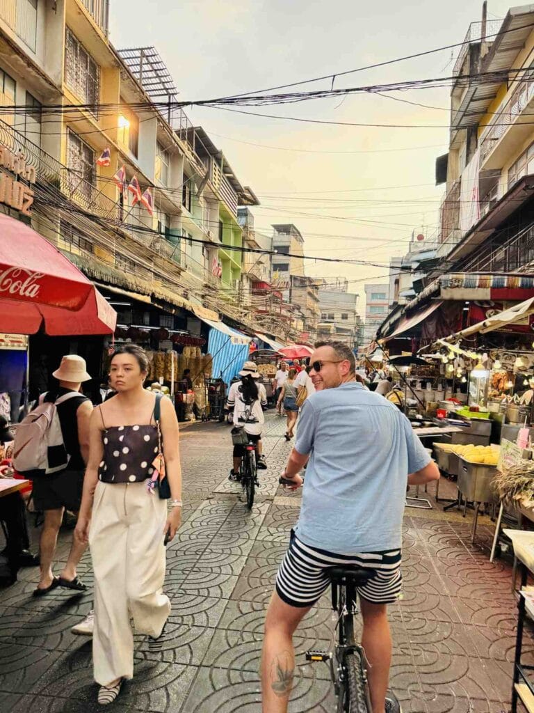 Cycling the streets and markets of Bangkok
