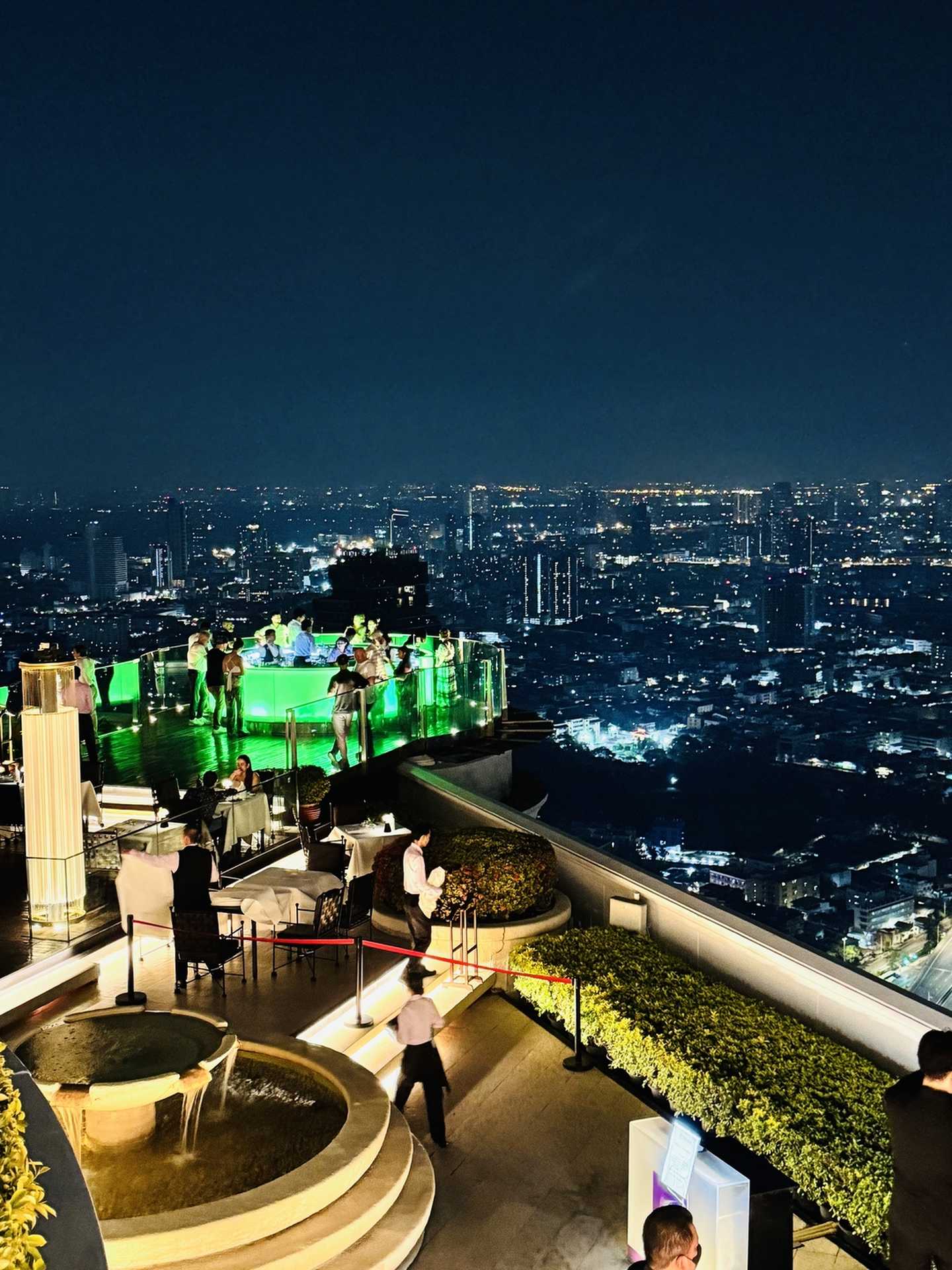 Skybar of the Sirocco restaurant