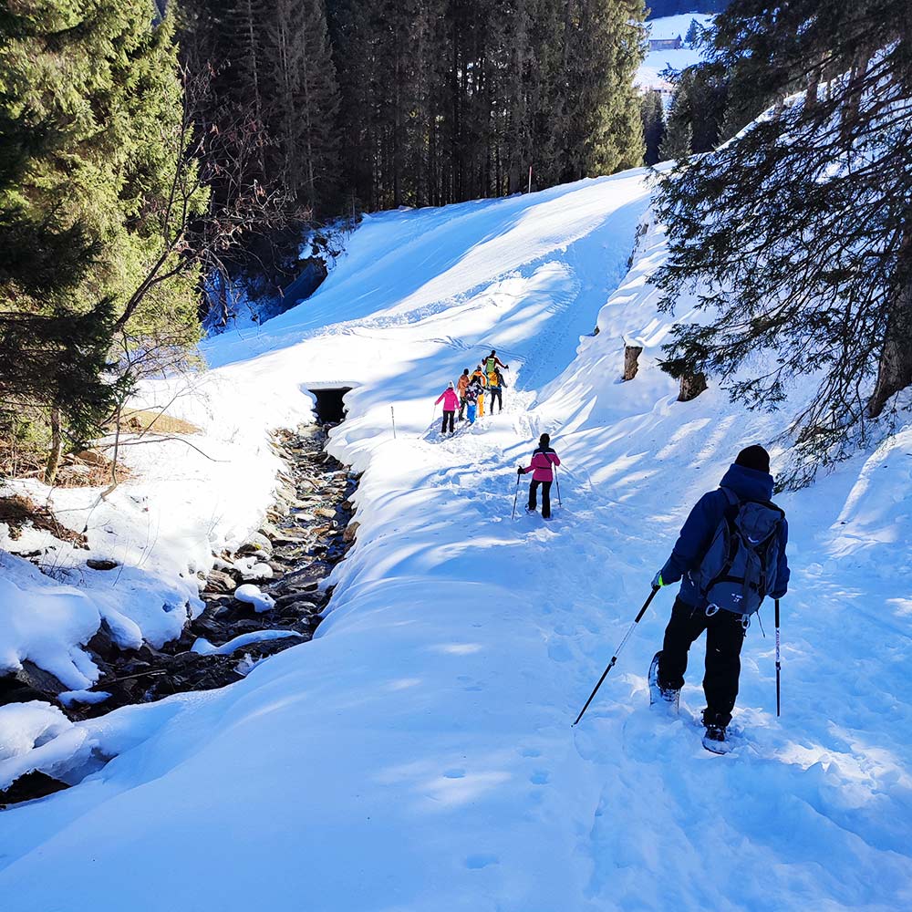 schneeschuhwandern gargellen piste
