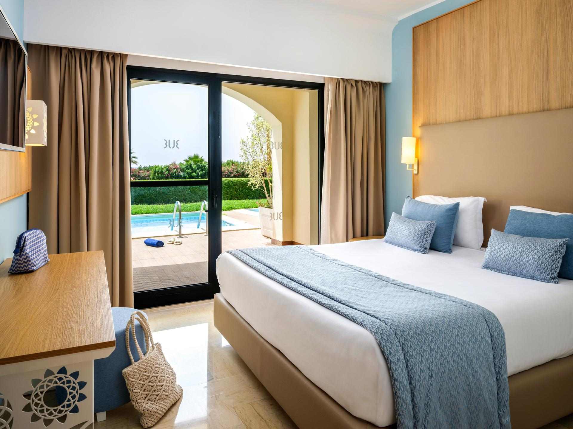 tui blue manar family suite schlafzimmer swip up terrasse