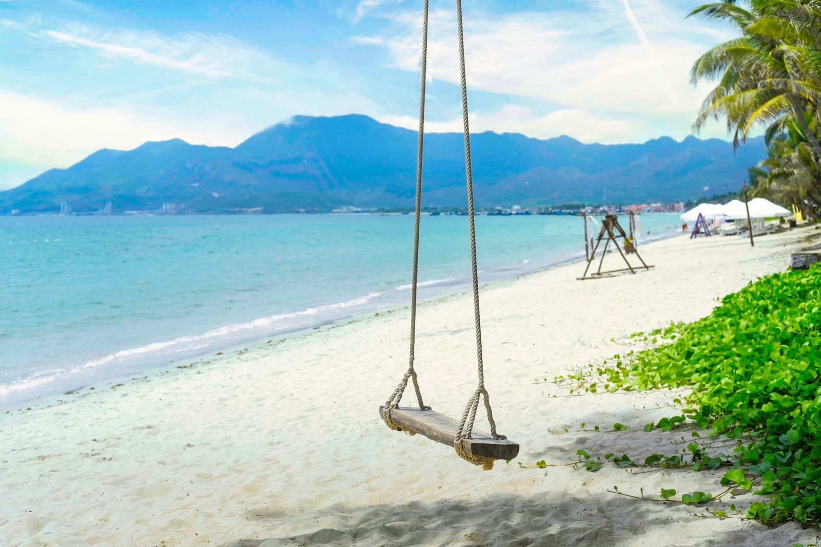 schaukel doc let strand van phong bucht vietnam